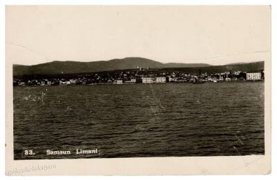 Samsun - Liman Sahilden Görünüş Kartpostal 1930 KRT6244 - 1