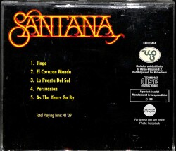 Santana * ( İkinci El ) CD Müzik CD1534 - 2