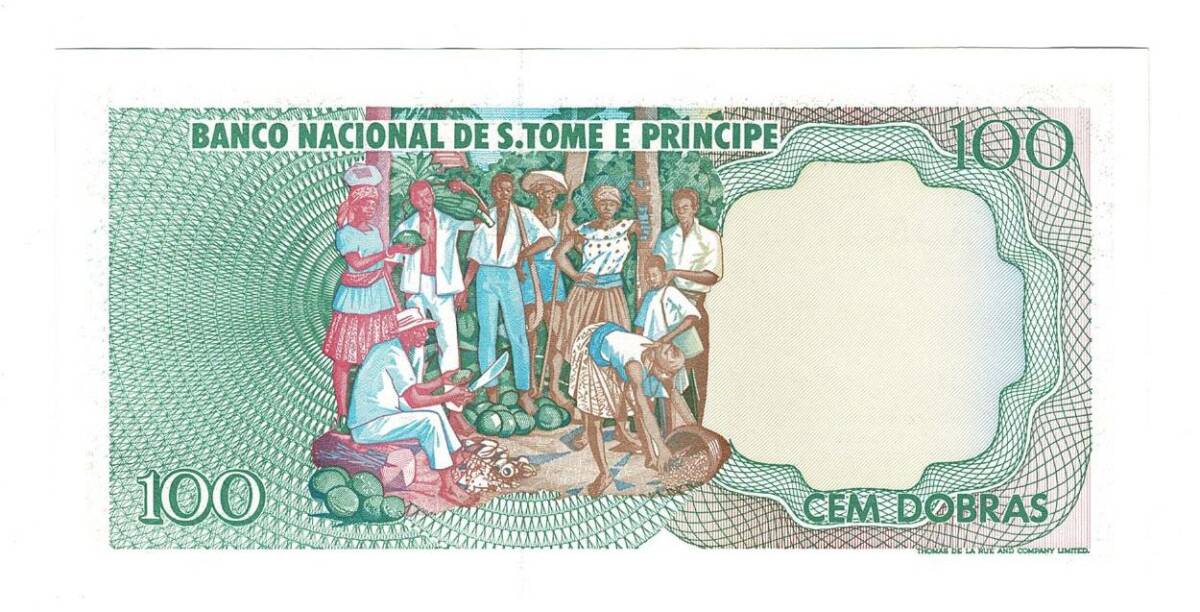 Sao Tome E Principe 100 Dobras 1989 ÇİL YKP6557 - 2