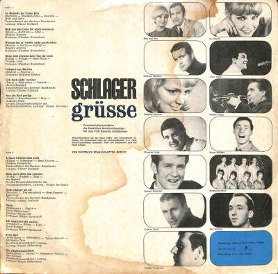 Schlager Grüsse (1968) LP (109) PLK17259 - 2