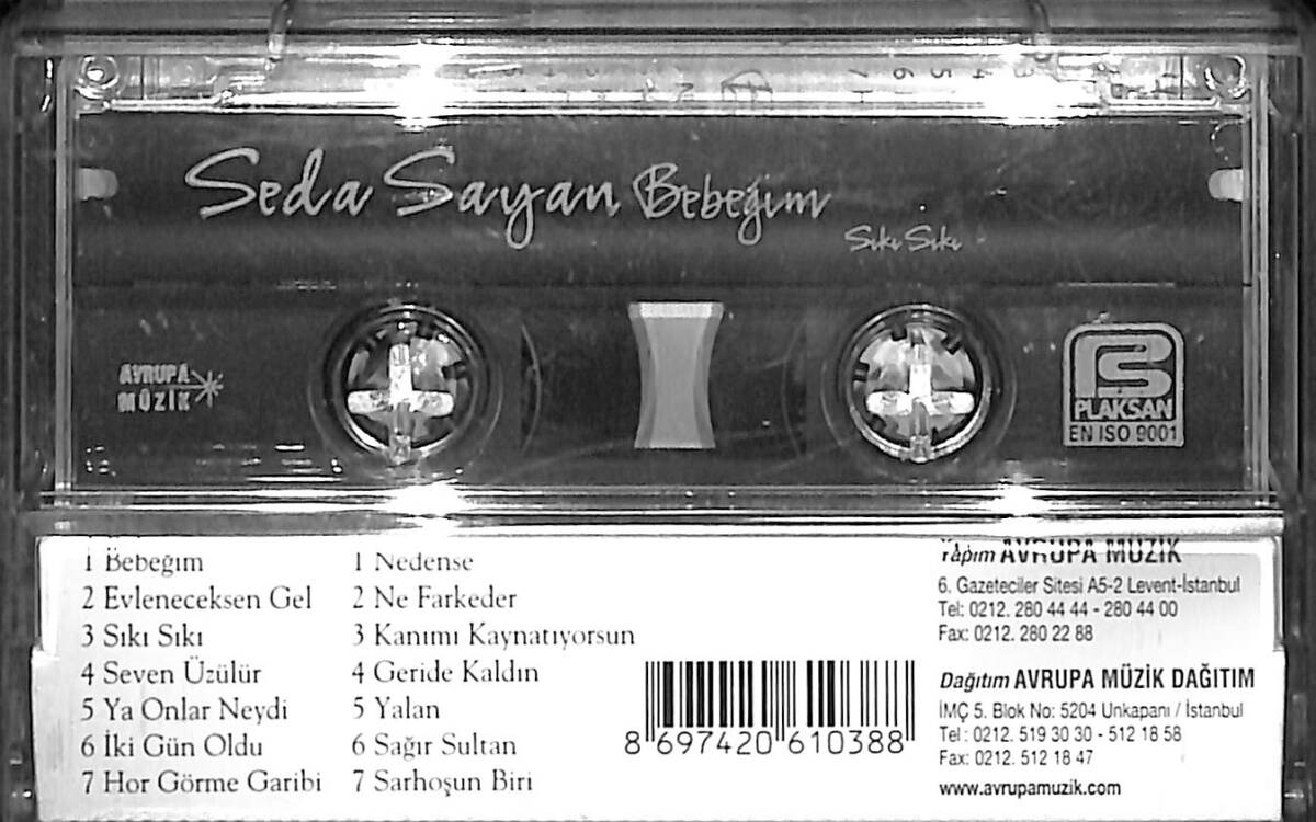 Seda Sayan - Bebeğim Kaset (İkinci El) KST27260 - 2