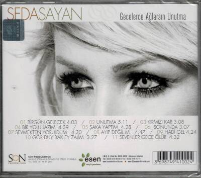 Seda Sayan - Gecelerce Ağlarsın Unutma CD Müzik CD342 - 8