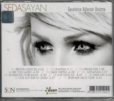 Seda Sayan - Gecelerce Ağlarsın Unutma CD Müzik CD342 - 6