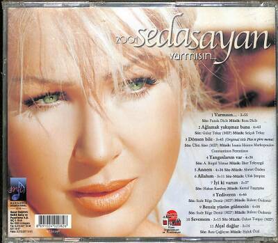 Seda Sayan - Varmısın (Sıfır Ürün) CD Müzik CD2912 - 8