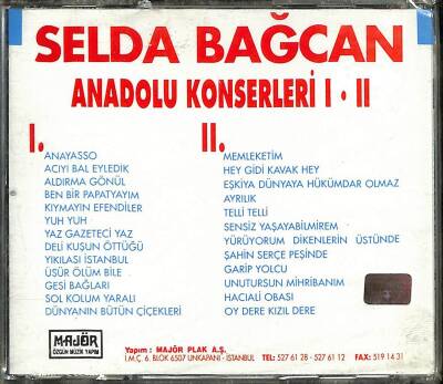 Selda Bağcan - Anadolu Konserleri (Sıfır Ürün) CD Müzik CD2366 - 2