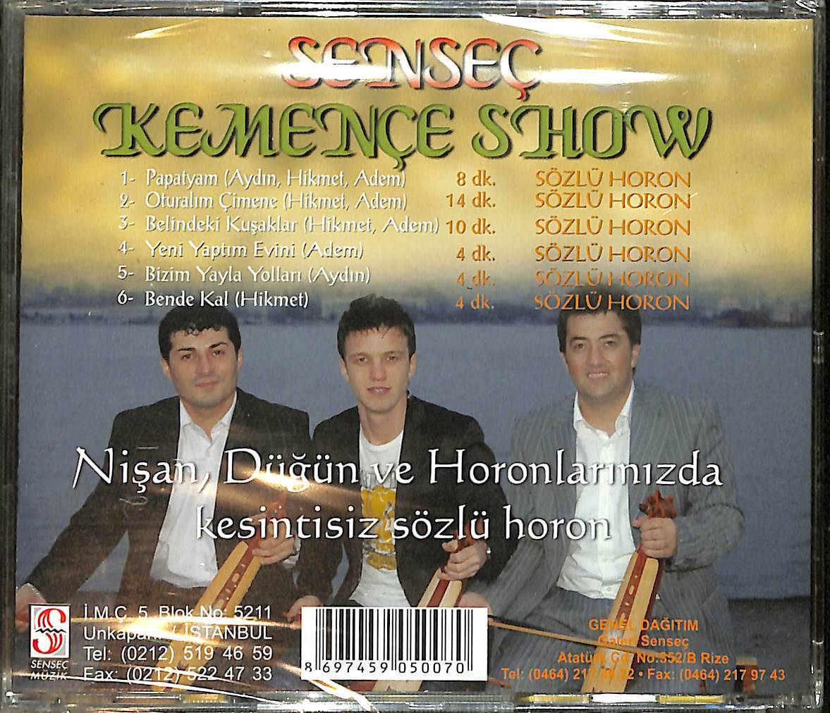 Senseç Kemençe Show - Hikmet Cüre-Adem Kodalak-Aydın Güner CD (Sıfır) CD3773 - 2