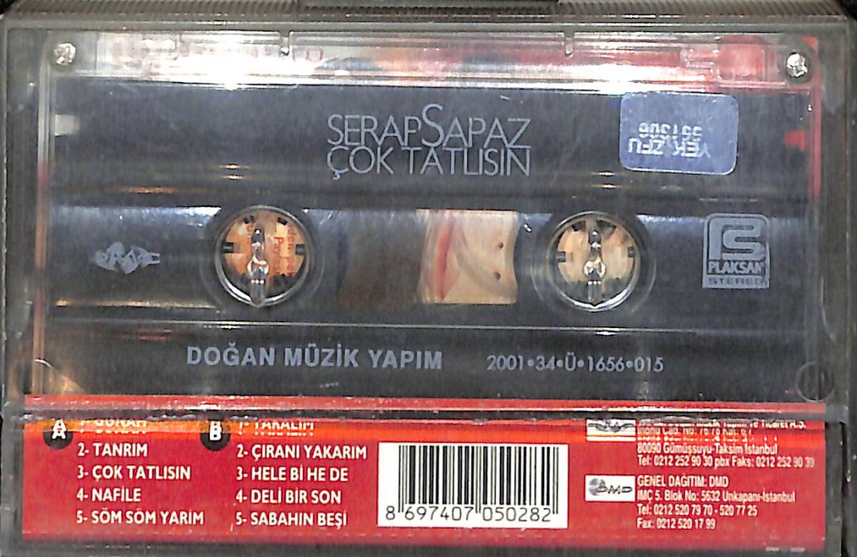 Serap Sapaz - Çok Tatlısın Kaset (İkinci El) KST27437 - 2