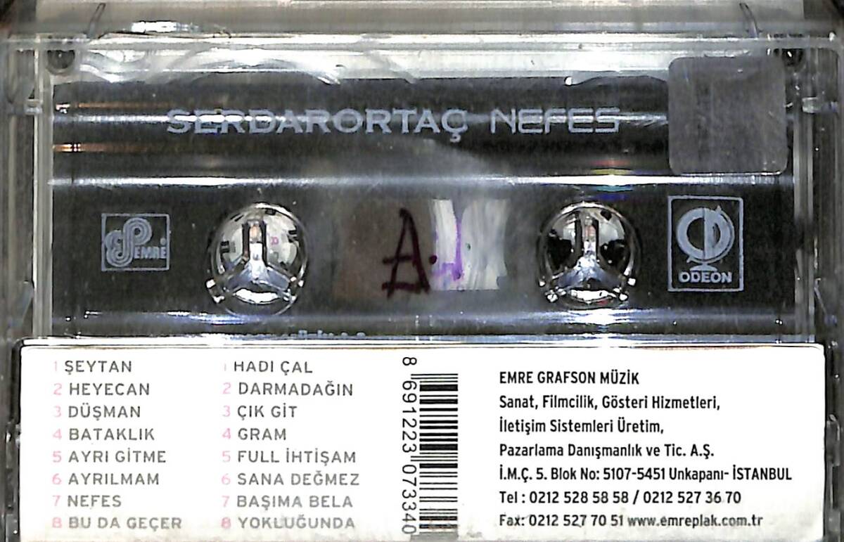 Serdar Ortaç - Nefes Kaset (İkinci El) KST26383 - 2