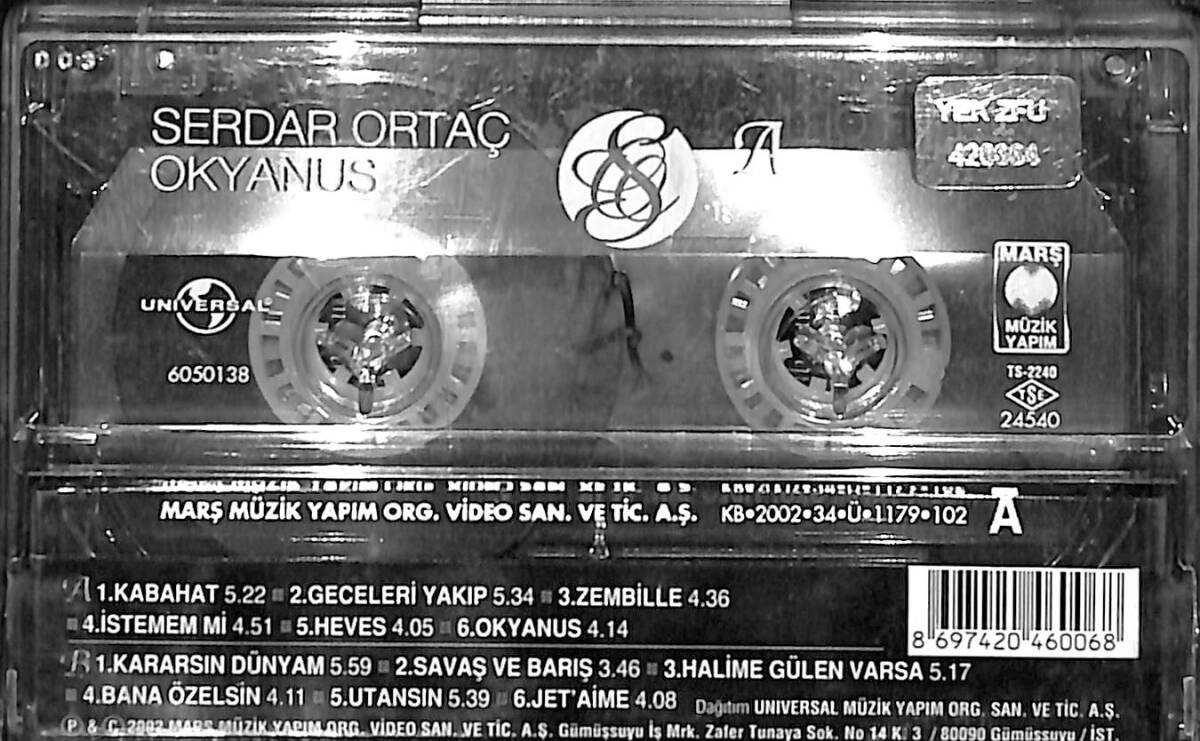 Serdar Ortaç - Okyanus Kaset (İkinci El) KST26656 - 2