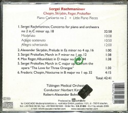 Sergei Rachmaninov - Chopin, Skrjabin, Reger, Prokofiev CD (Sıfır) CD3535 - 2