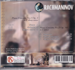 Sergei Rachmaninov - Piano Concerto (Sıfır Ürün) CD Müzik CD1325 - 2