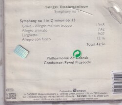 Sergei Rachmaninov - Symphony No. 1 (Sıfır Ürün) CD Müzik CD867 - 8