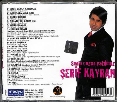 Şerif Kayran - Senin Cezan Yatılmaz (Sıfır Ürün) CD Müzik CD1864 - 2