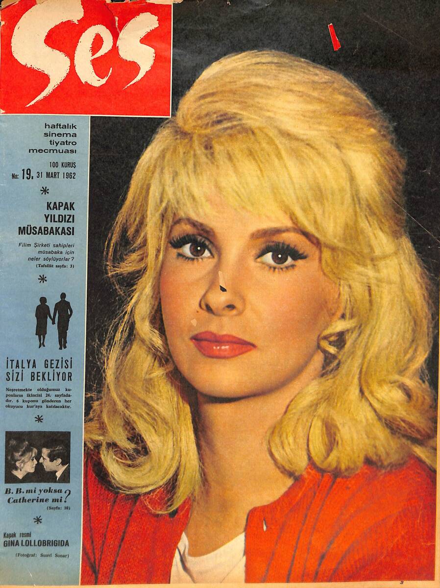 Ses Dergisi 31 Mart 1962 Sayı : 19 - Göksel Arsoy Ve Müzik - B.B. Mi Yoksa Catherine Mi ? NDR88166 - 1