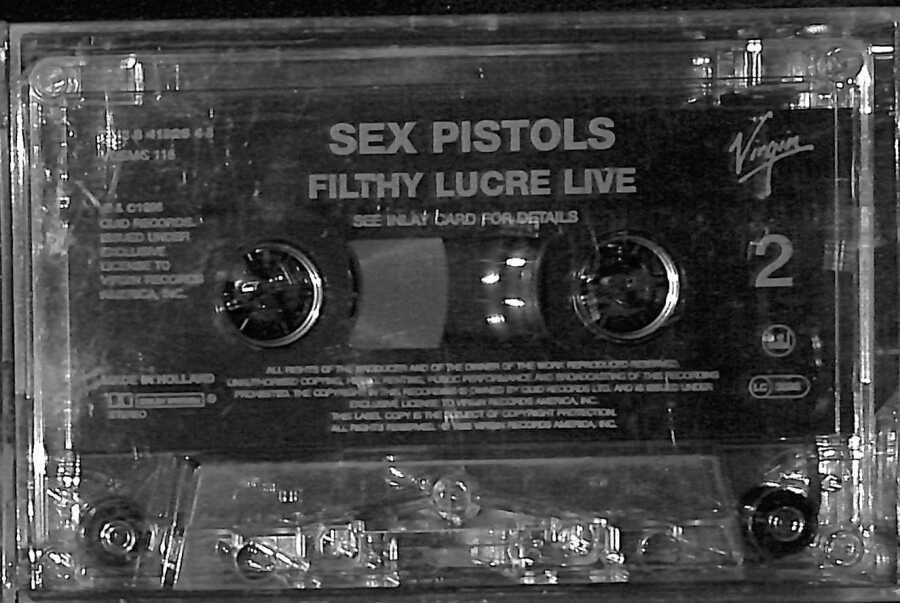 Sex Pistols Filthy Lucre Live Kaset İkinci El Kartoneti Eksik  