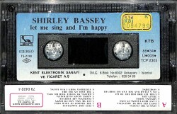 Shirley Bassey *Let me Sing and IM Happy* Kaset KST23720 - 2