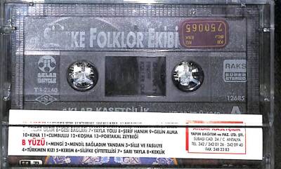 Silifke Folklor Ekibi Kaset (İkinci El ) KST21814 - 2