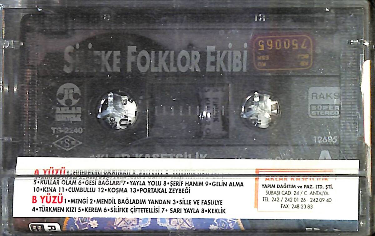 Silifke Folklor Ekibi Kaset (İkinci El) KST27329 - 2