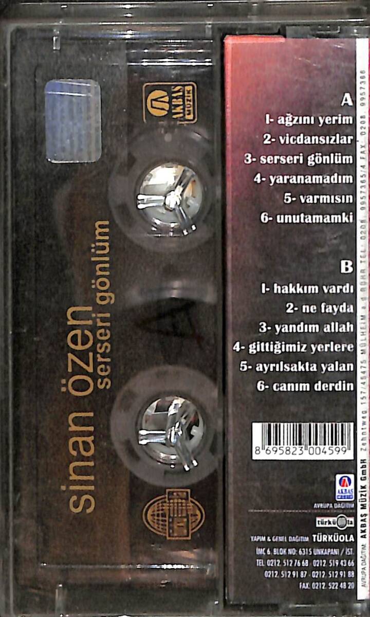 Sinan Özen - Serseri Gönlüm Kaset (İkinci El) KST26368 - 2