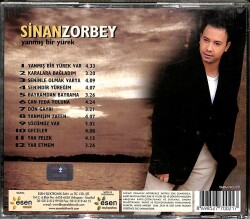 Sinan Zorbey *Yanmış Bir Yürek * ( İkinci El ) CD Müzik CD2338 - 2