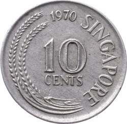 Singapur 10 Cent 1970 ÇÇT YMP8727 - 1