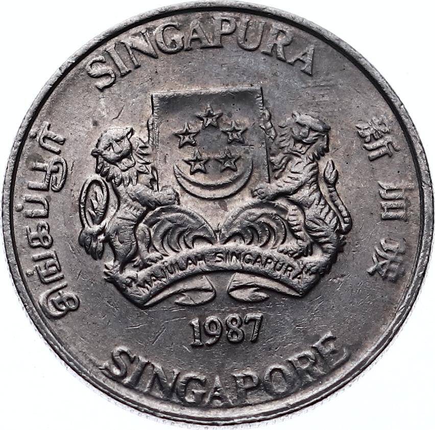 Singapur 20 Cent 1987 ÇÇT YMP5720 - 2