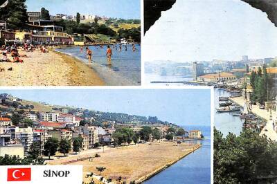 Sinop Kentten Üç Ayrı Görünüm Kartpostal KRT15444 - 1