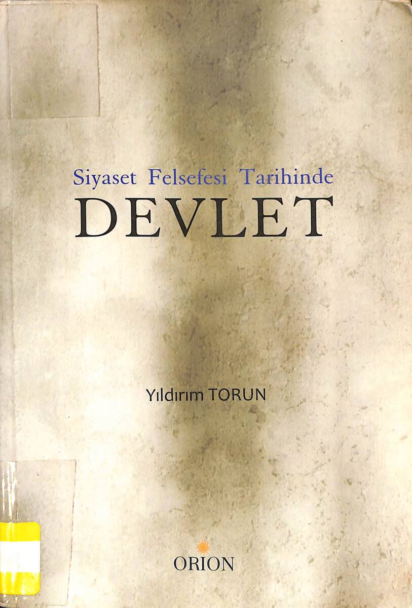 Siyaset Felsefesi Tarihinde - Devlet NDR87667 - 1