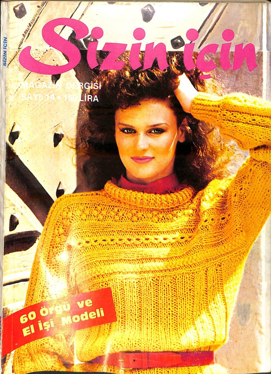 Sizin İçin Aylık Kadın Magazin Dergisi Aralık 1982 Sayı 14 NDR92773 - 1