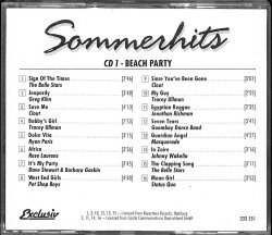 Sommerhits 1 * ( İkinci El ) CD Müzik CD1603 - 2