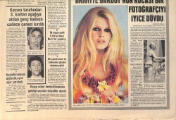 Son Aktüalite Gazetesi 31 Mayıs 1968 - Türkan Şoray: Zirveye Ulaştıkça Rüçhan'ın Baskısı Artıyordu - Brigitte Bardot'un Kocası Bir Fotoğrafçıyı Dövdü GZ156539 - 2