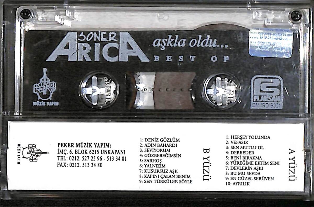 Soner Arıca - Aşkla Oldu Kaset (İkinci El) KST26504 - 2