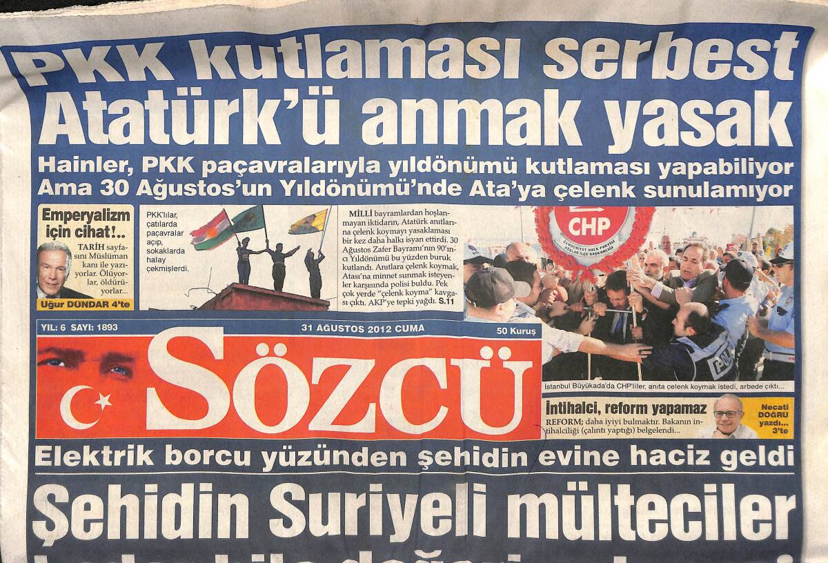 Sözcü Gazetesi 31 Ağustos 2012 - Galatasaray Kaka'dan Haber Bekliyor GZ154946 - 1