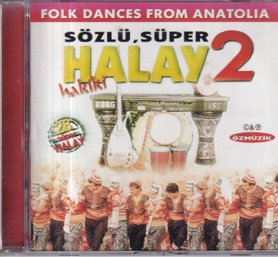 Sözlü Süper Halay 2 * ( İkinci El ) CD Müzik CD1440 - 1