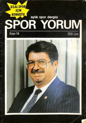 Spor Yorum Dergisi Sayı 18 DRG1561 - 1