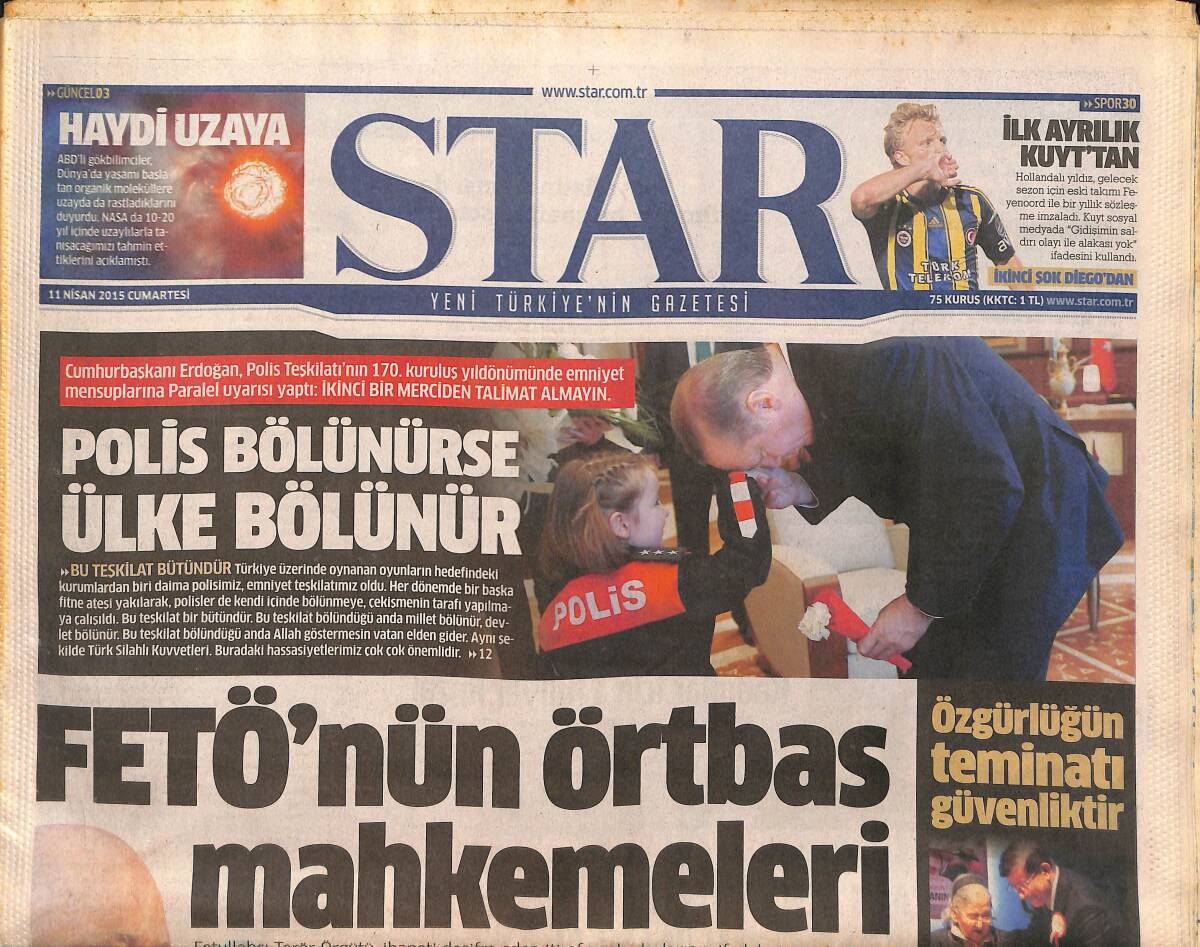 Star Gazetesi 11 Nisan 2015 - FETÖ'nün Örtbas Mahkemeleri - Fas'ta 31 Sporcu Çocuk Otobüs Yangınında Öldü GZ153936 - 1