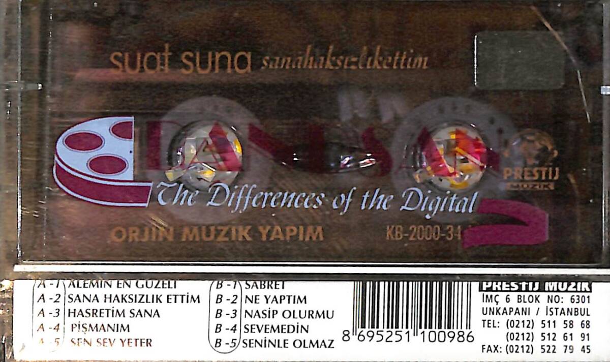 Suat Suna - Sana Haksızlık Ettim Kaset (Sıfır) KST26286 - 2