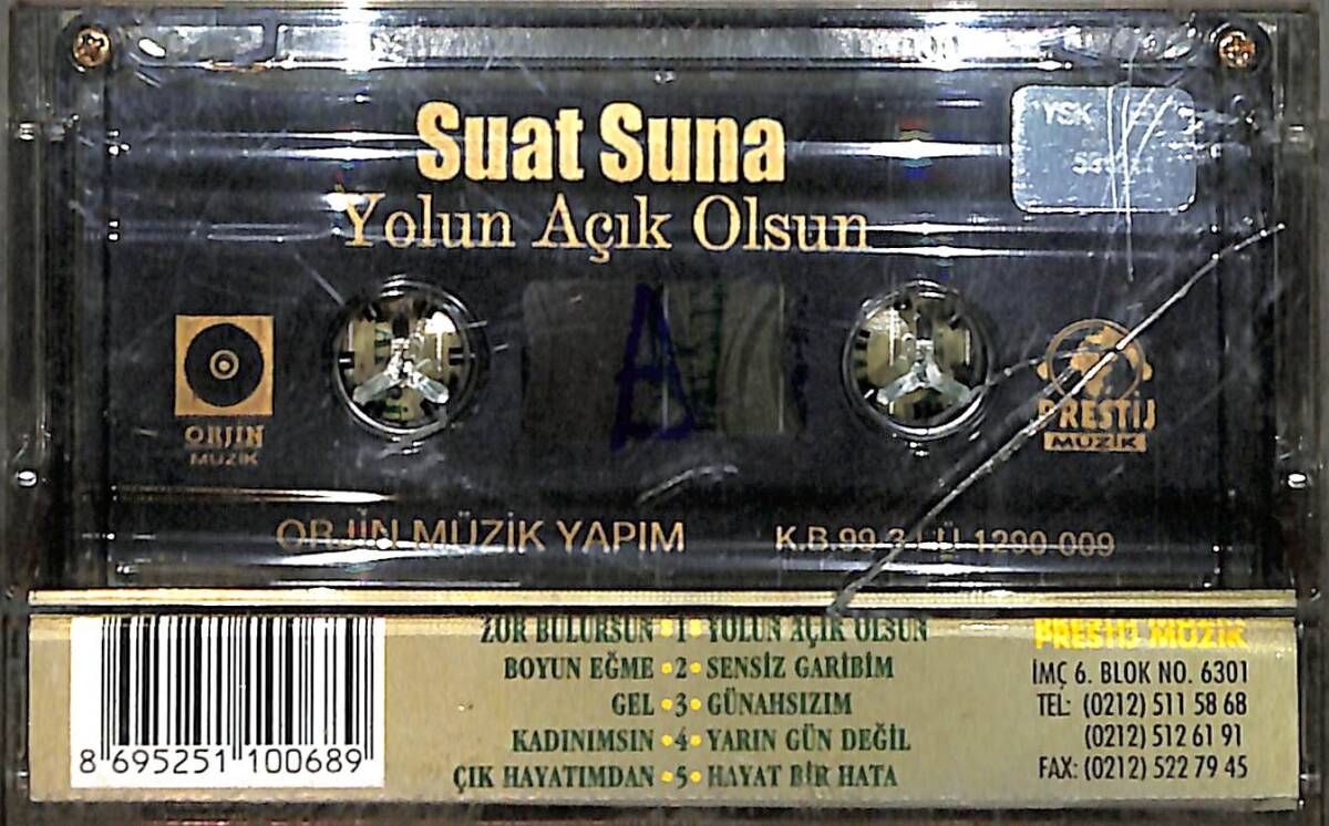 Suat Suna - Yolun Açık Olsun Kaset (İkinci El) KST26663 - 2