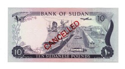 Sudan 10 Pound 1970 SPECIMEN ÇİL YKP7491 - 2