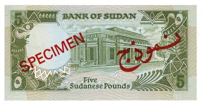 Sudan 5 Pound SPECIMEN 1985 Çil YKP2691 - 2