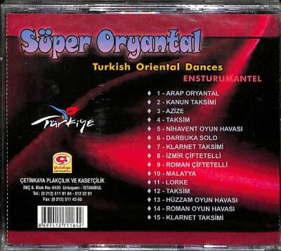 Süper Oryantal (Sıfır Ürün) CD Müzik CD1909 - 2