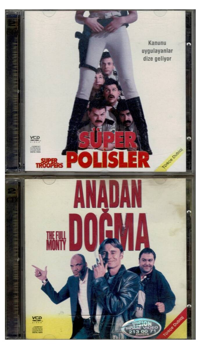 Süper Polisler Anadan Doğma - 2 Adet VCD Film VCD1334 Yabancı