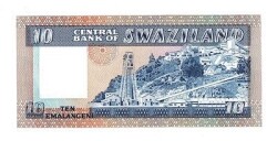 Swaziland 10 Emalangeni 1986 ÇİL YKP7377 - 2