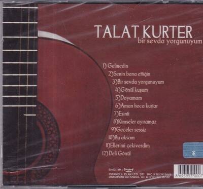 Talat Kurter - Bir Sevda Yorgunuyum (Sıfır Ürün) CD Müzik CD1022 - 2