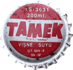 Tamek Vişne Suyu Eski Gazoz Kapağı CMK818 - 1