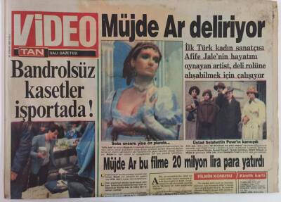 Tan Gazetesi 28 Nisan 1987 - İlk Türk Kadın Sanatçı Afife Jalenin Hayatını Müjde Ar Oynayacak GZ18428 - 1