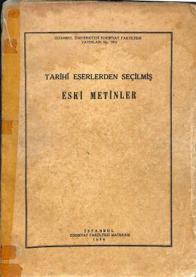 Tarihî Eserlerden Seçilmiş Eski Metinler KTP2263 - 1