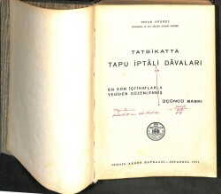 TATBİKATTA TAPU İPTALİ DAVALARI,3.Baskı KTP347 - 2