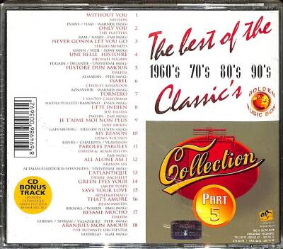 The Best Of The Classic`s *Part 5 * ( İkinci El ) CD Müzik CD1638 - 2