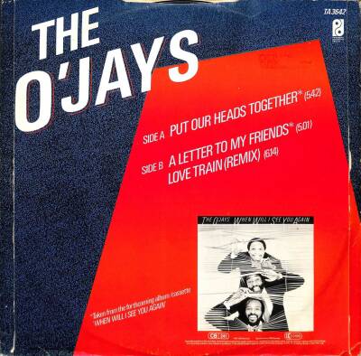 The OJays – Put Our Heads Together UK 1983 LP (109) PLK17406 - 2